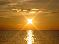 Pôr-do-Sol no rio Tapajós