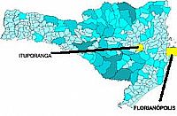 Mapa de Localização - Ituporanga-SC