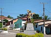 São Miguel das Matas - São Miguel das Matas-BA-Imagem de de São Miguel Arcanjo no Trevo de acesso-Foto:saomiguelba.