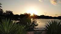 Maravilha - Pôr do Sol no lago em Maravilha-Foto:Elio Rocha