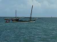 Camocim - Barcos pesqueiros no mar de Camocim-Foto:Sukarno Cruz