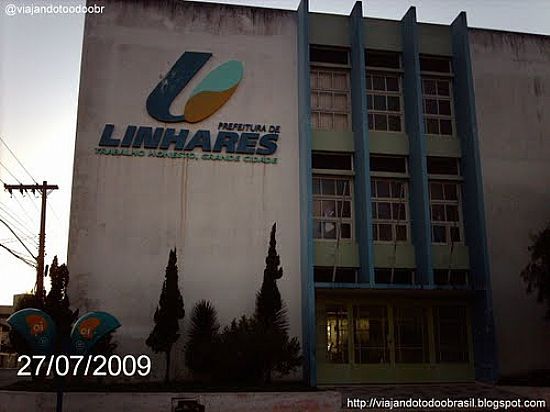 PREFEITURA MUNICIPAL DE LINHARES-ES-FOTO:SERGIO FALCETTI - LINHARES - ES