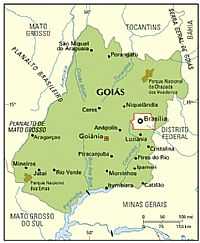Aragarças - Mapa de Localização
