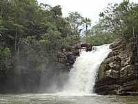 Pirenópolis - Pirenópolis-GO-Cachoeira da Santa Maria na Reserva Ecológica Vargem Grande-Foto:Pe. Edinisio Pereira…