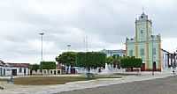 Viana - Praça e Igreja-Foto:Luiz Morais