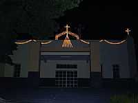 Carneirinho - Igreja Matriz vista noturna-Foto:valcirvilela