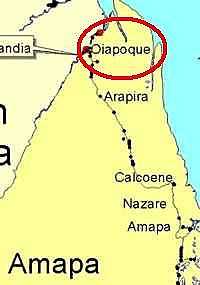 Oiapoque - Mapa de Localização - Oiapoque-AP