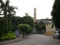 São João Evangelista - Praça, com visão da Igreja Matriz ao fundo, Por ABÍLIO CEZAR FERNANDES