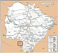 Mapa de Localização - Aral Moreira-MS