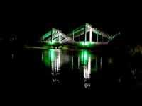 Fátima do Sul - ponte do rio dourados visão noturna, Por ponte