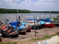 São Caetano de Odivelas - Barcos de pesca no Rio Mojuim em São Caetano de Odivelas-PA-Foto:Odilson Sá