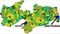Mapa de Localiza��o - Amparo-PB