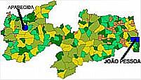 Mapa de Localiza��o - Aparecida-PB