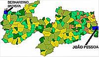 Mapa de Localização - Bernardino Batista-PB