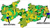 Mapa de Localização - Boa Ventura-PB