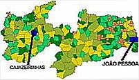 Mapa de Localização - Cajazeirinhas-PB
