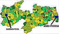 Mapa de Localiza��o - Carrapateira-PB