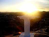 Catolé do Rocha - Catolé do Rocha-PB-Estátua de Cristo Redentor no Monte Tabor-Foto:Jean Vieira