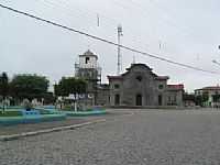 Cansanção - Praça e Igreja Matriz de Cansanção-BA-Foto:interiordabahia.