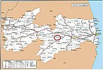 Mapa de Localiza��o - Gurj�o-PB