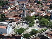 Santa Rita - Vista aérea da Igreja e Praça Getúlio Vargas em Santa Rita-Foto:marcelomoura