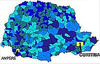 Mapa de Localização - Ampére-PR