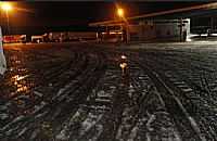 Guarapuava - Ruas cobertas de neve na madrugada de 23/07/2013 em Guarapuava-PR-Foto:Álvaro Penerotti