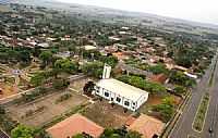 Icaraíma - Foto aérea do pátio da Igreja (Foto Studio Vera)
