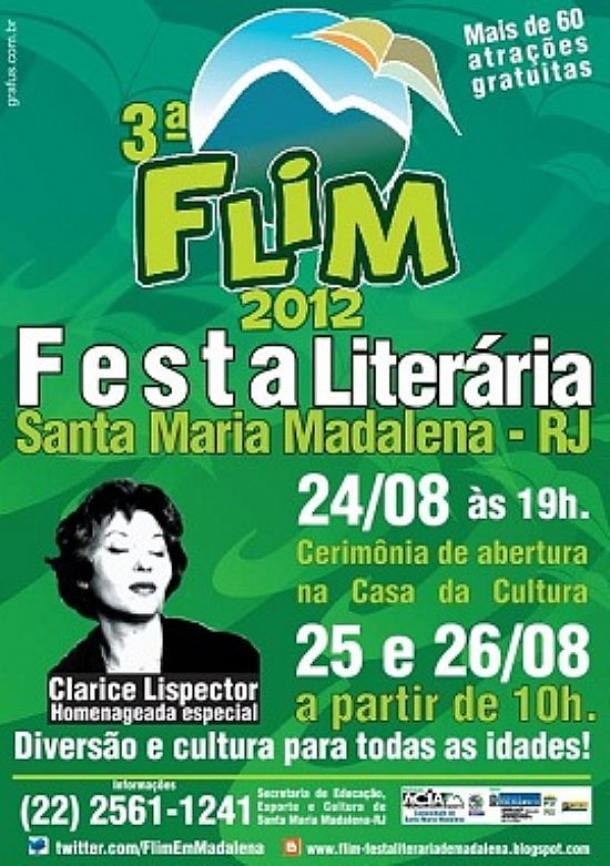 3 FESTA LITERRIA DE SANTA MARIA MADALENA - SANTA MARIA MADALENA - RJ