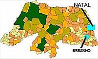Mapa de Localiza��o - Brejinho-RN