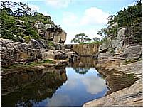 Lago em meio � pedreira em Campo Redondo-Foto:DanielMedeiros