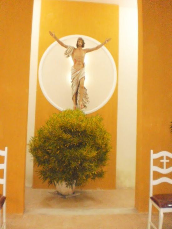 JESUS RESSUSCITADO IGREJA STO. ANTONIO-FOTO:MARIA - CRUZETA - RN