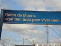 Rolim de Moura - Placa boas vindas Rolim, Por Gláucia Ribeiro
