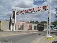 Dois Riachos - Pórtico de entrada da cidade-Foto:Sergio Falcetti