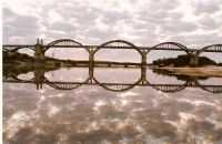 Manoel Viana - Vista fluvial da Ponte Gen. Osório, Por Claudio Ricardo Freitas (Kaco)