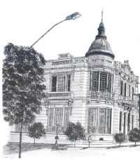 Uruguaiana - Centro Cultural Dr Pedro Marini (desenho), Por CARLOS FONTTES - ESCRITOR/HISTORIADOR
