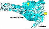Mapa de Localiza��o - Bela Vista do Toldo-SC

