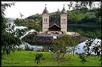 Itá - Torre da Igreja Matriz na Represa de Itá-SC-Foto:Darlan Corral