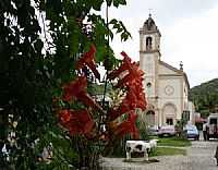 Nova Trento - Igreja construida com a participação de Madre Paulina em Vígolo, Nova Trento-SC-Foto:Romão