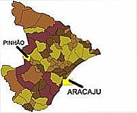 Mapa de Localiza��o - Pinh�o-SE