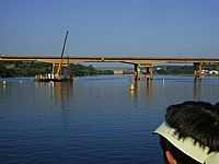 Barra Bonita - Barra Bonita-SP-Caminho à Barragem e Eclusa no Rio Tietê-Foto:Gerson - Brazil