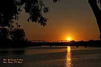 Barra Bonita - Barra Bonita-SP-Pôr do Sol e a Ponte-Foto:Ernandes C Santos