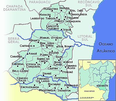MAPA DE LOCALIZAO - POTIRAGU - BA