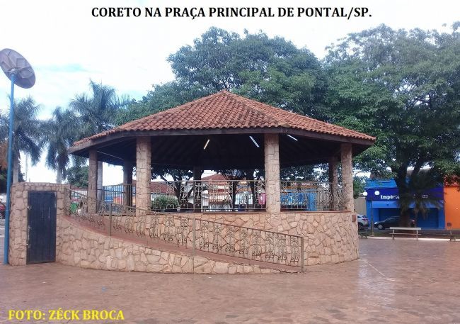 CORETO DA PRAA PRINCIPAL - PONTAL/SP., POR ZCK BROCA - PONTAL - SP