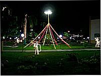 Praça com decoração natalina em Araguaçu-TO-Foto:legalegal