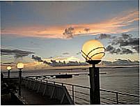 P�r do Sol na Ba�a de Todos os Santos-Salvador-Foto:Paulo Yuji Takarada