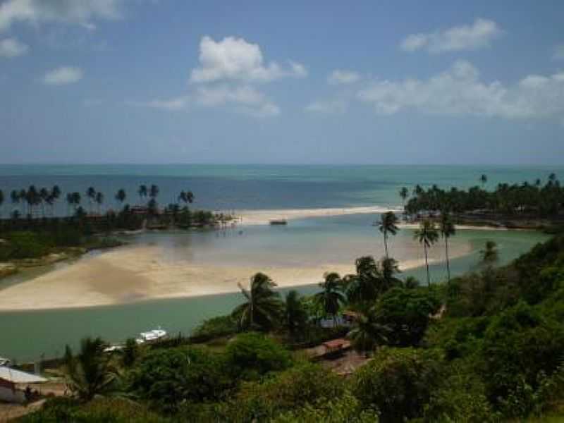 JEQUI DA PRAIA-AL-ENCONTRO DO RIO JEQUI COM O MAR-FOTO:ANA_E_LAURO_ALAGOAS  - JEQUI DA PRAIA - AL