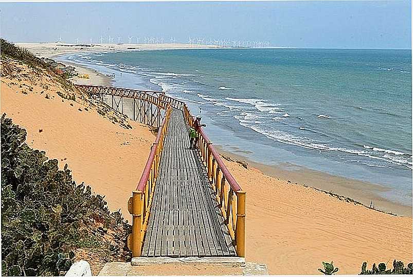 CANOA QUEBRADA-CE-PASSARELA PANORMICA-FOTO:UOL VIAGEM - CANOA QUEBRADA - CE
