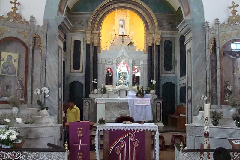 ARRAIAL DAJUDA-BA-ALTAR DA IGREJA DE N.SRA.DAJUDA-FOTO:GANZILOTOMICH, - ARRAIAL D AJUDA - BA