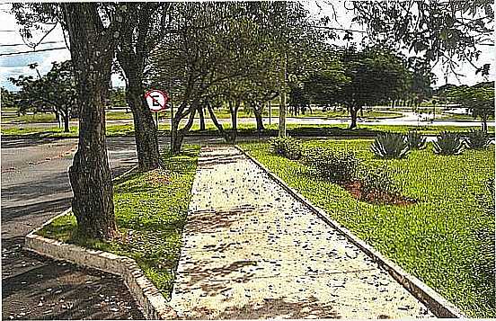 AVENIDA DE SUDOESTE OCTOGONAL-DF-FOTO:TURISMOPELOBRASIL.NET - SUDOESTE OCTOGONAL - DF